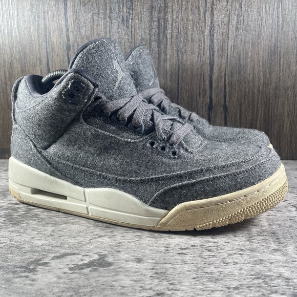 Air Jordan 3 Wool 2016 Size 8.5 Used Rare Retro Authentic Grey MJ OG AJ3 Winter - Picture 1 of 10